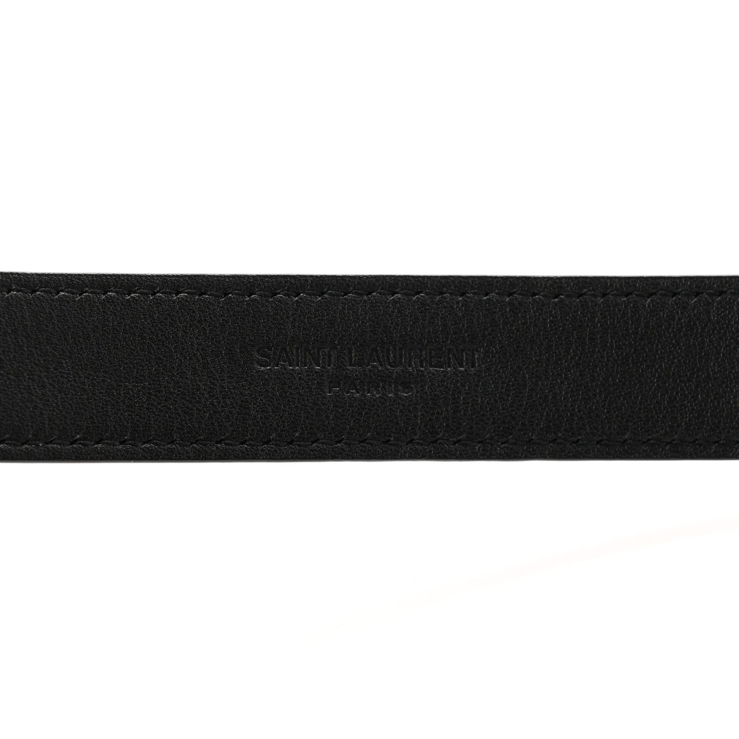 Calfskin Crocodile Embossed Monogram Square Buckle Belt 80 32 Black