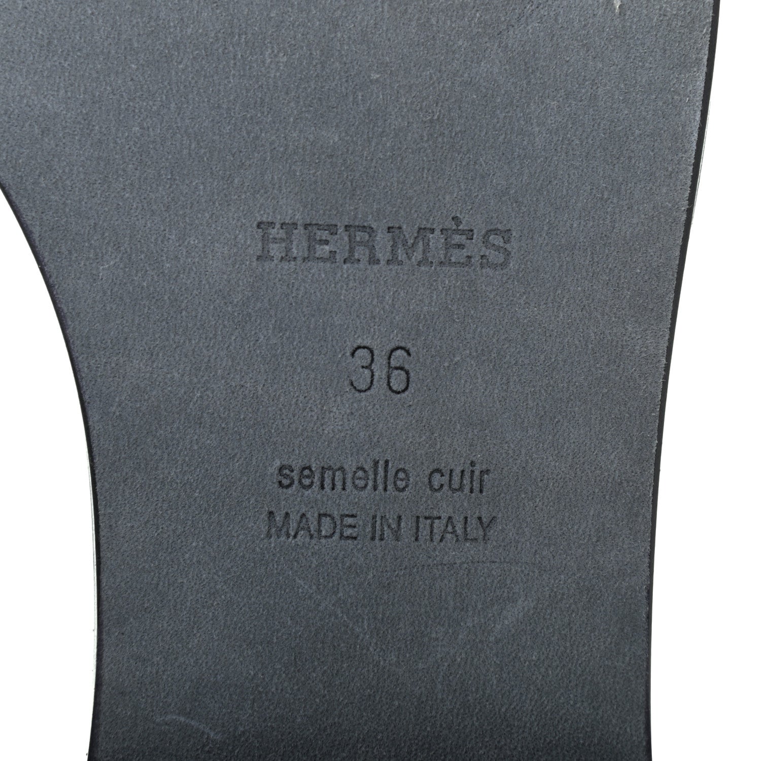 Hermes Metallic Nappa Omaha Sandals 36 Argent 6 of 10