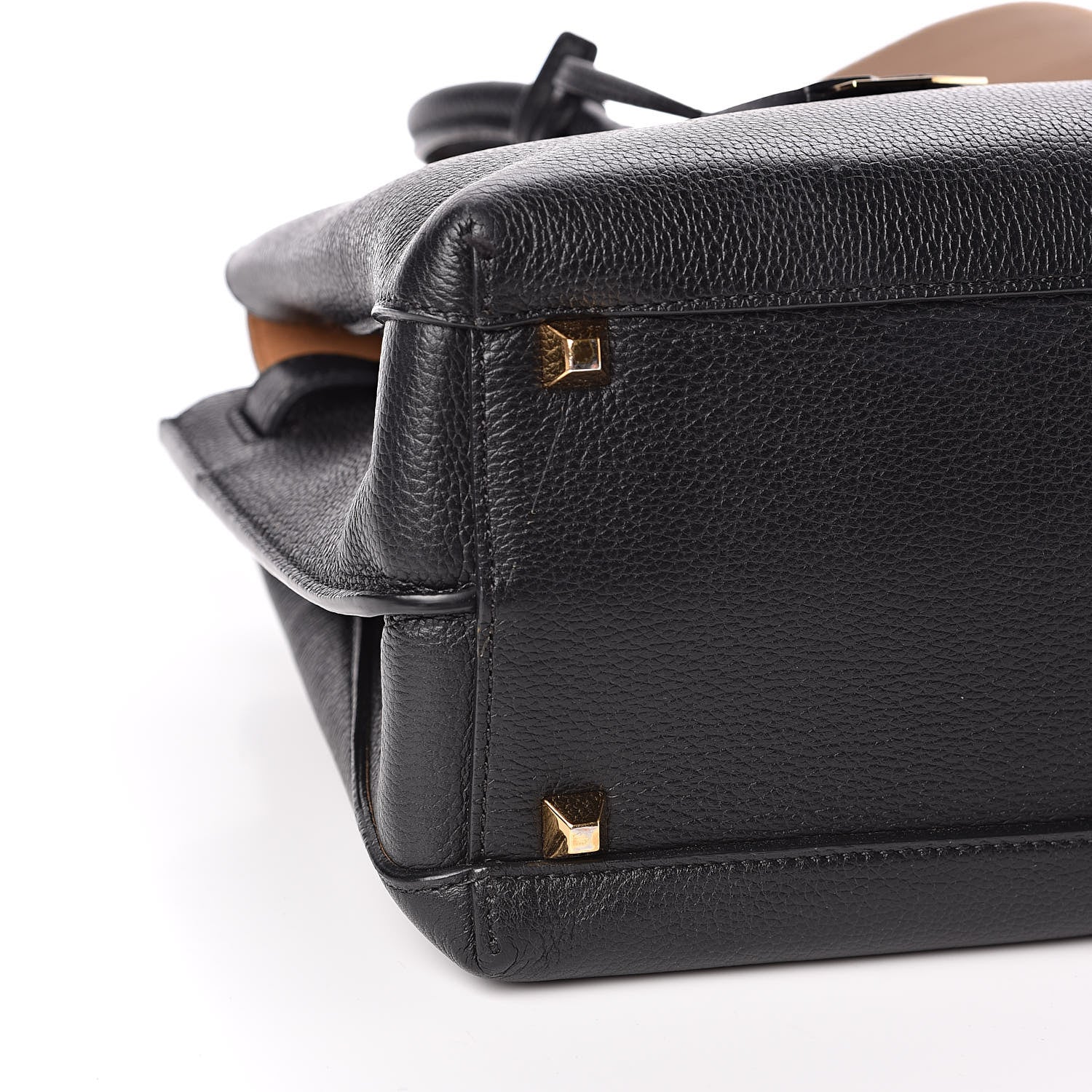 MCM Grained Calfskin Medium Milla Tote Black 7 of 10