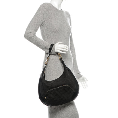 Fendi Zucchino Cuoio Chef Hobo Black 2 of 7