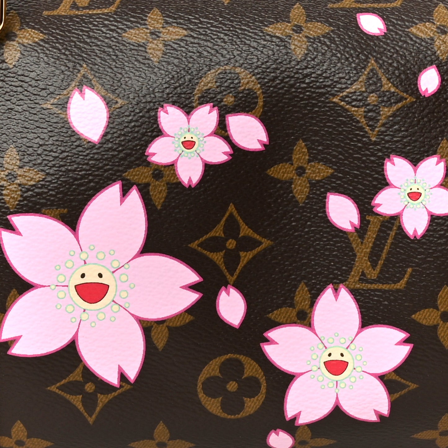 LV X TM Monogram Cherry Blossom Papillon Sakura Brown