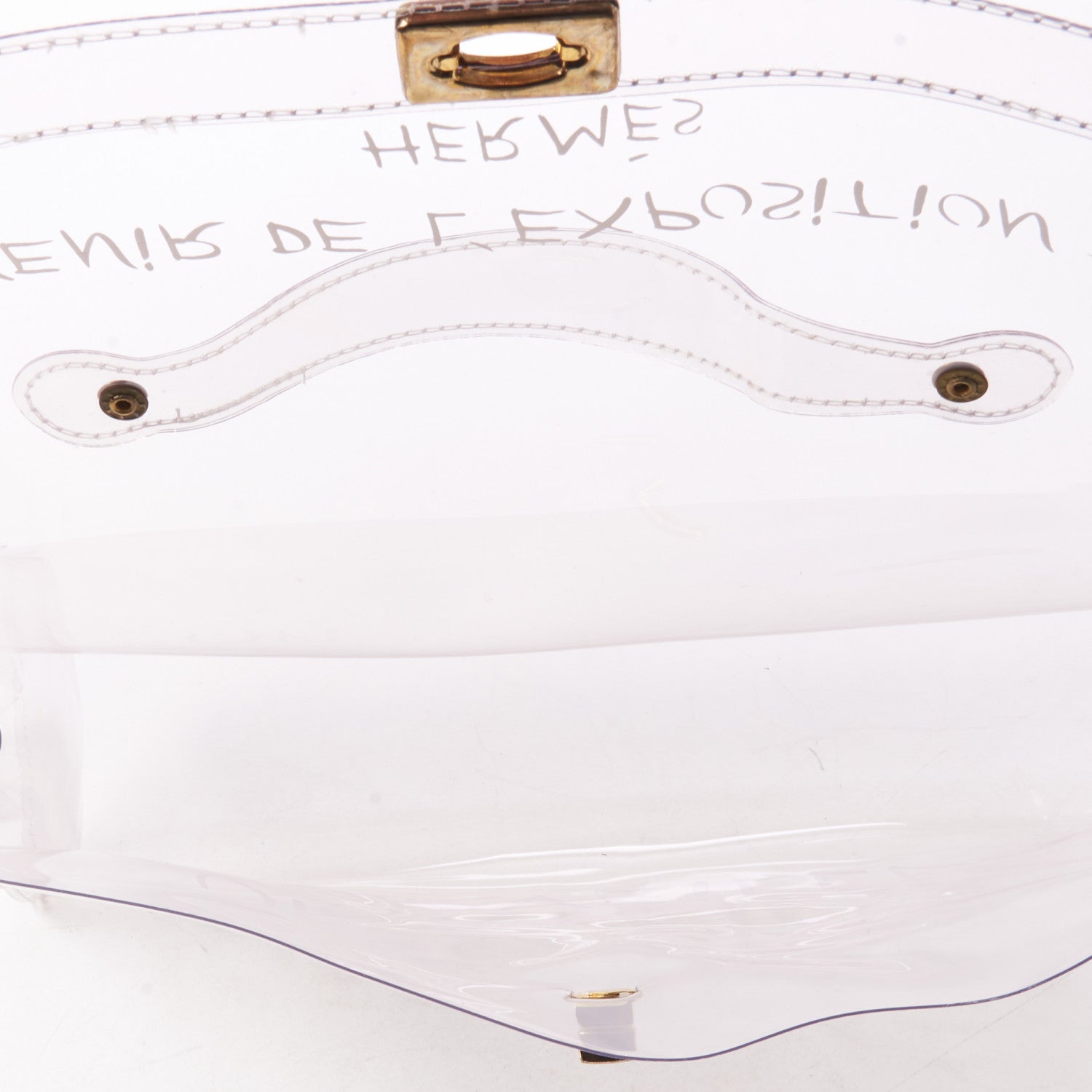 Hermes Vinyl Souvenir De L'Exposition Kelly Transparent 6 of 6
