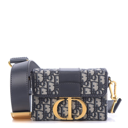 Christian Dior Oblique 30 Montaigne Box Bag Blue 1 of 10