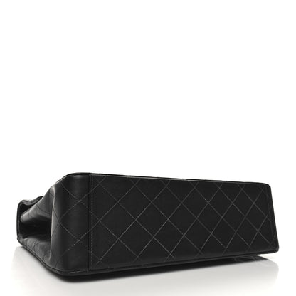 Chanel Lambskin Quilted XL Jumbo Single Flap Black 4 of 10