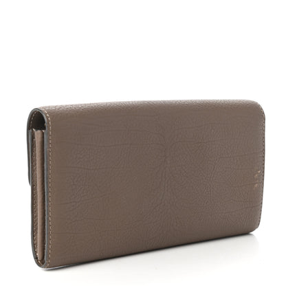 Delvaux Calfskin Galuchat Long Madame Polo Clutch Tourterelle 3 of 11