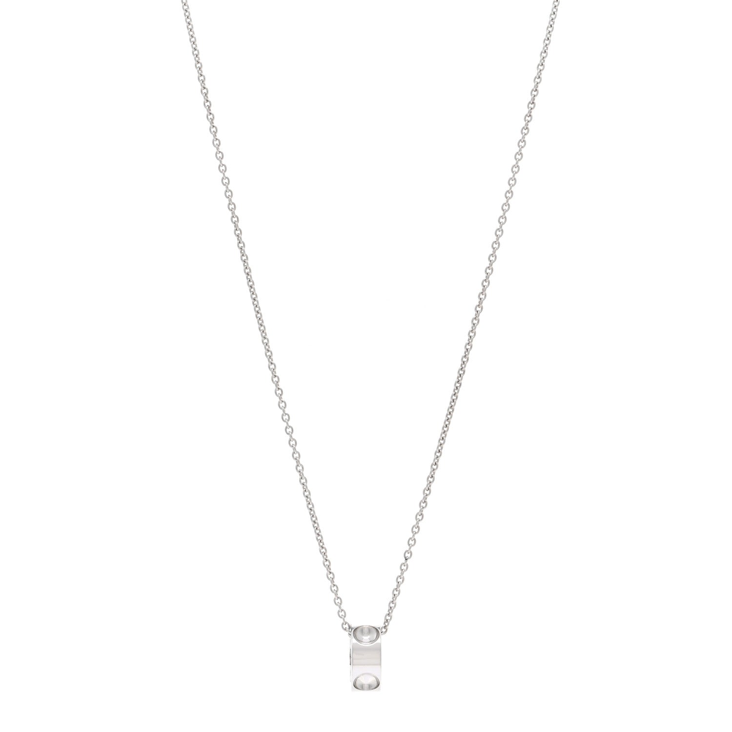 Louis Vuitton 18K White Gold Empreinte Pendant Necklace 1 of 5