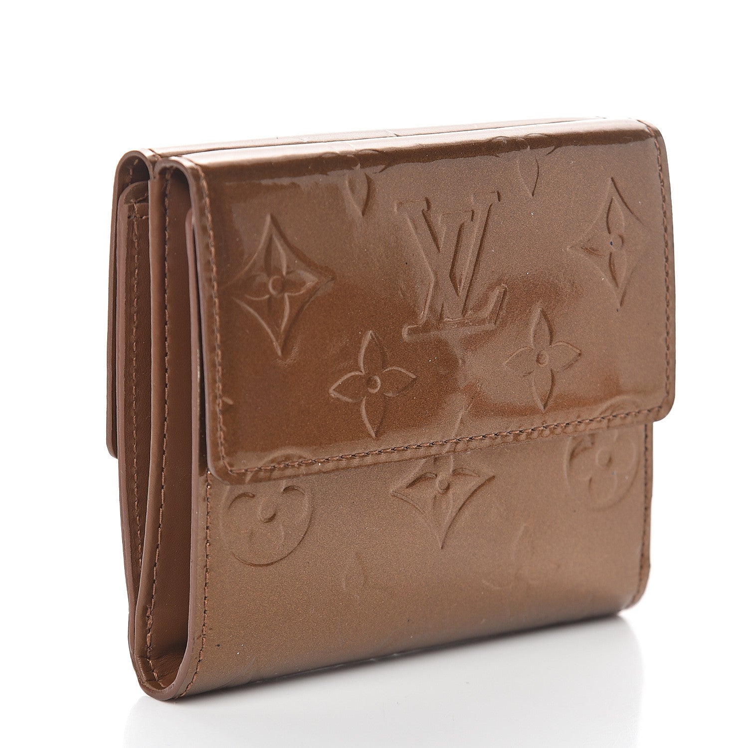 Louis Vuitton Vernis Elise Wallet Bronze 2 of 5