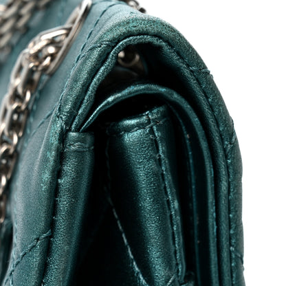 Chanel Metallic Calfskin Quilted 2.55 Reissue Flap 227 Turquoise 14 of 14