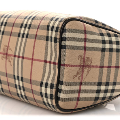 Burberry Haymarket Check Small Chester Bowling Bag Chocolate 10 of 13
