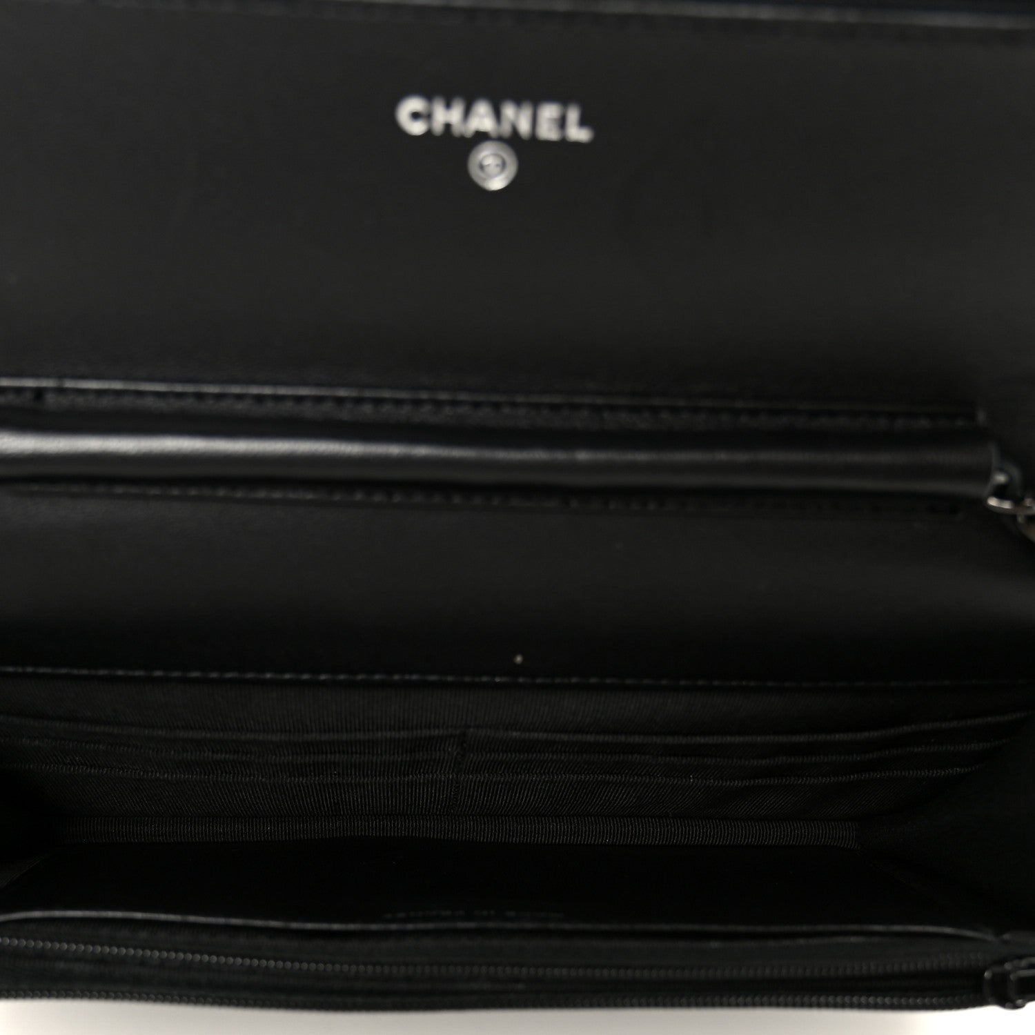 Chanel Pearly Lambskin Quilted Wallet On Chain WOC So Black 5 of 11