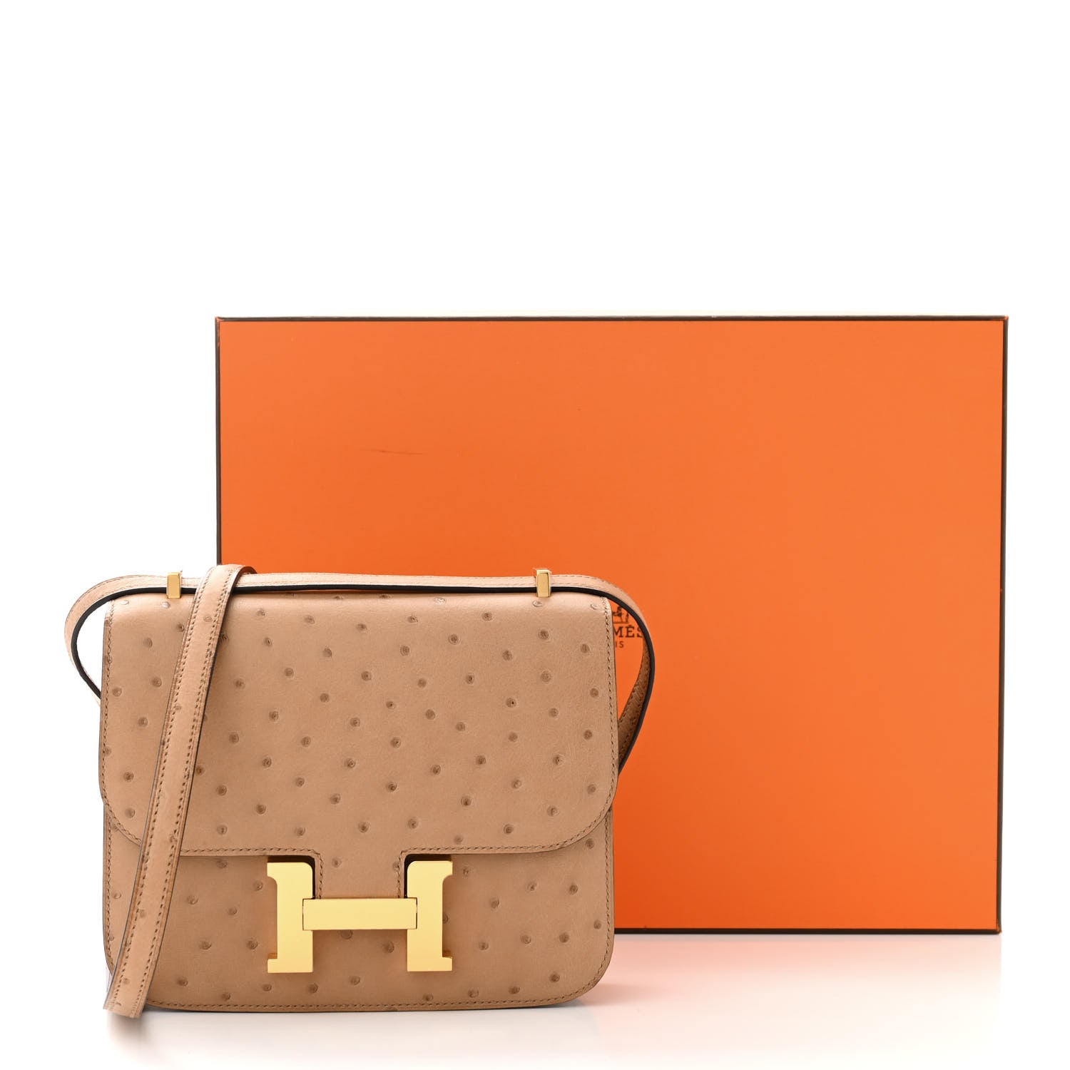 Hermes Ostrich Constance 18 Chai 11 of 11