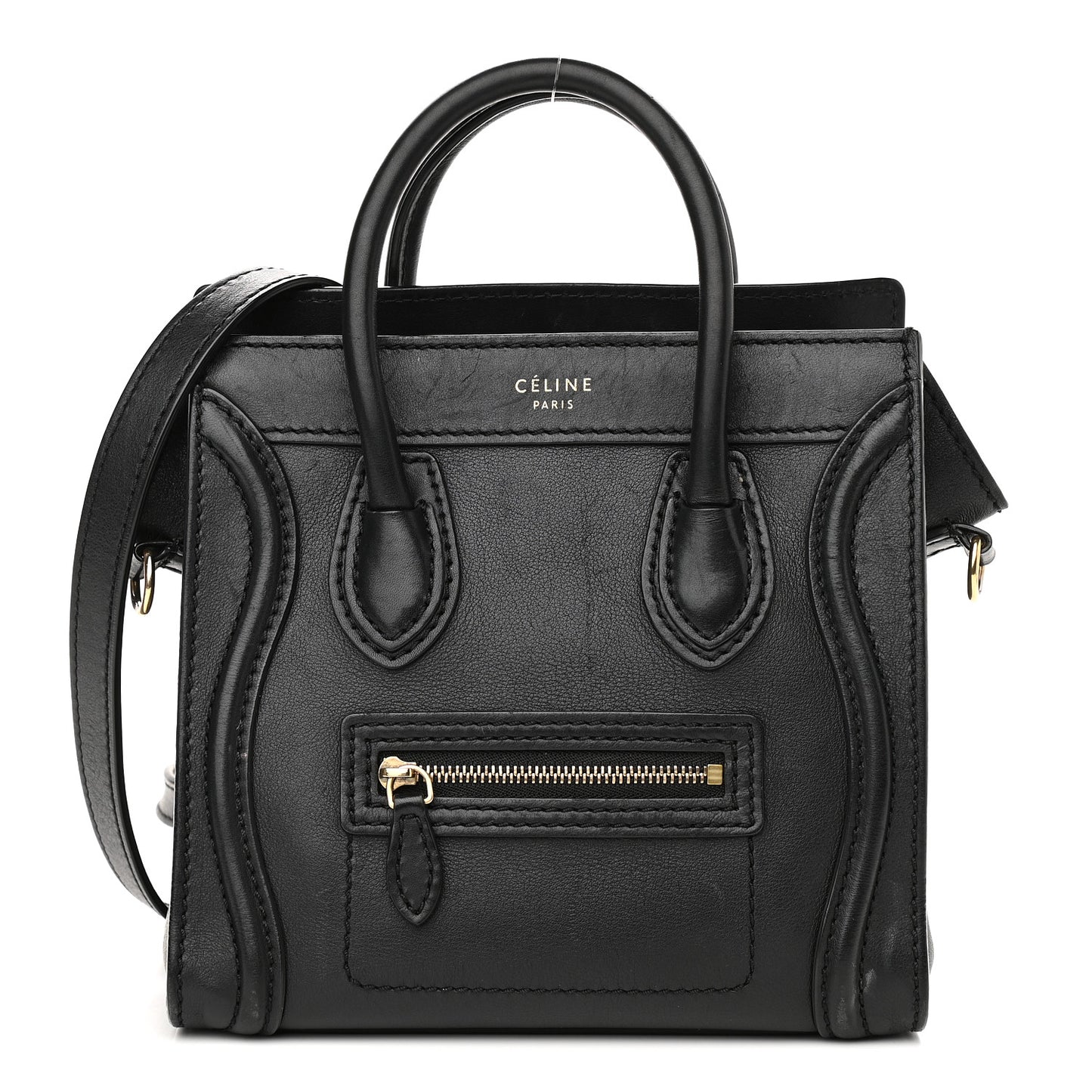 Smooth Calfskin Nano Luggage Black