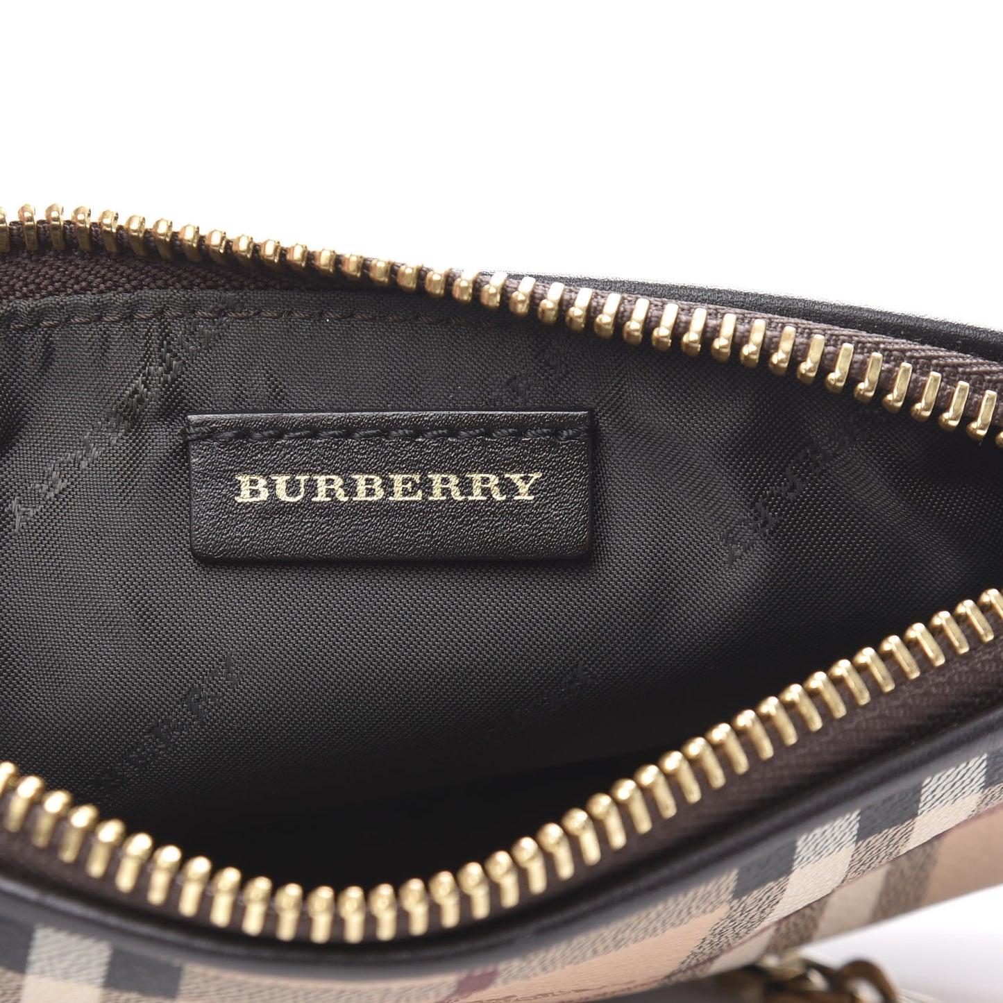 Haymarket Check Clara Pochette Chocolate