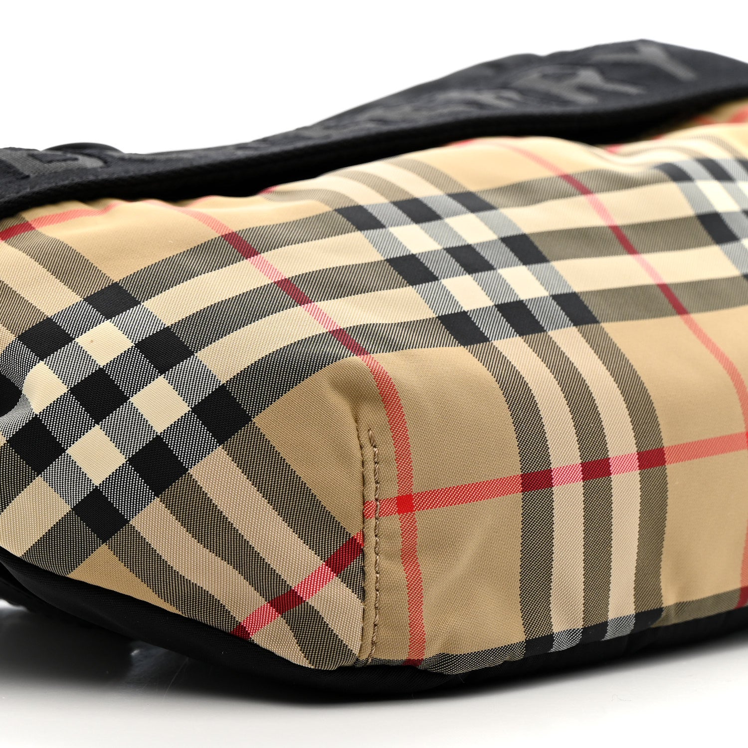 Burberry Nylon Vintage Check Sonny Bum Bag Archive Beige Black
