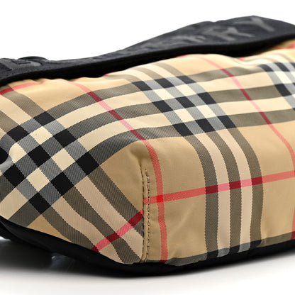 Burberry Nylon Vintage Check Sonny Bum Bag Archive Beige Black 9 of 10