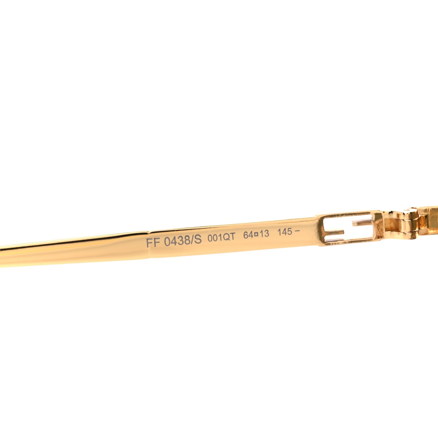 Fendi Metal Sunglasses FF 0438/S Gold 5 of 8