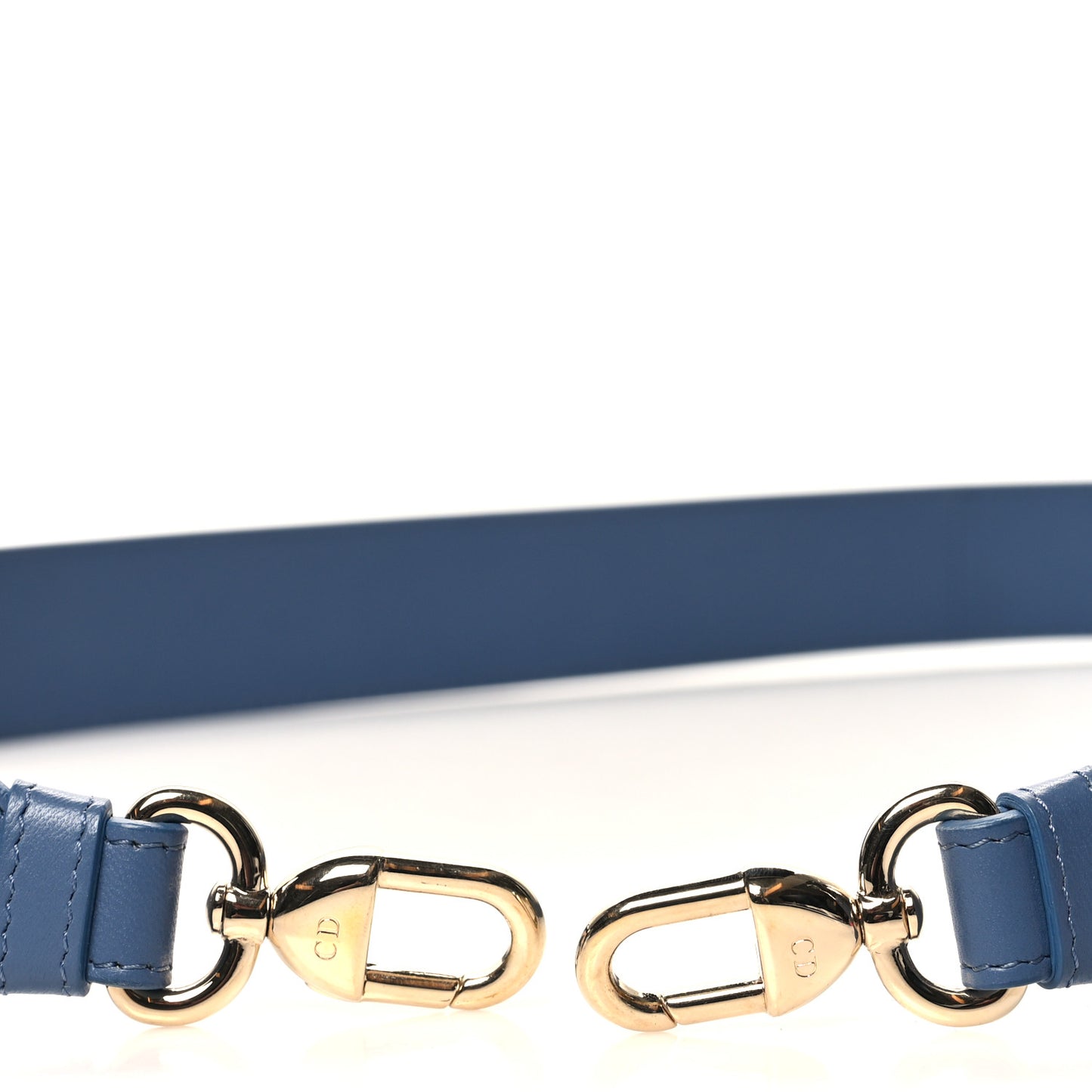 Lambskin My ABCDior Lady Dior Shoulder Strap Denim Blue