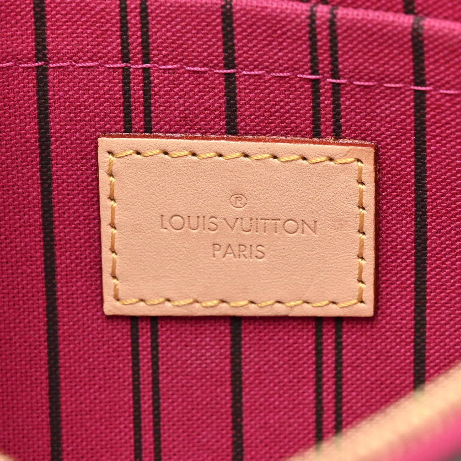 Louis Vuitton Monogram Neverfull MM GM Pochette Pivoine 6 of 8