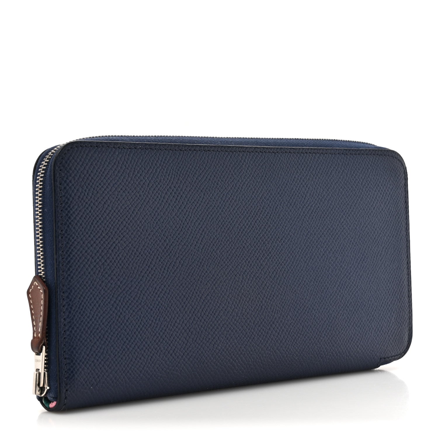 Hermes Epsom Silk'In Wallet Bleu Saphir 3 of 8