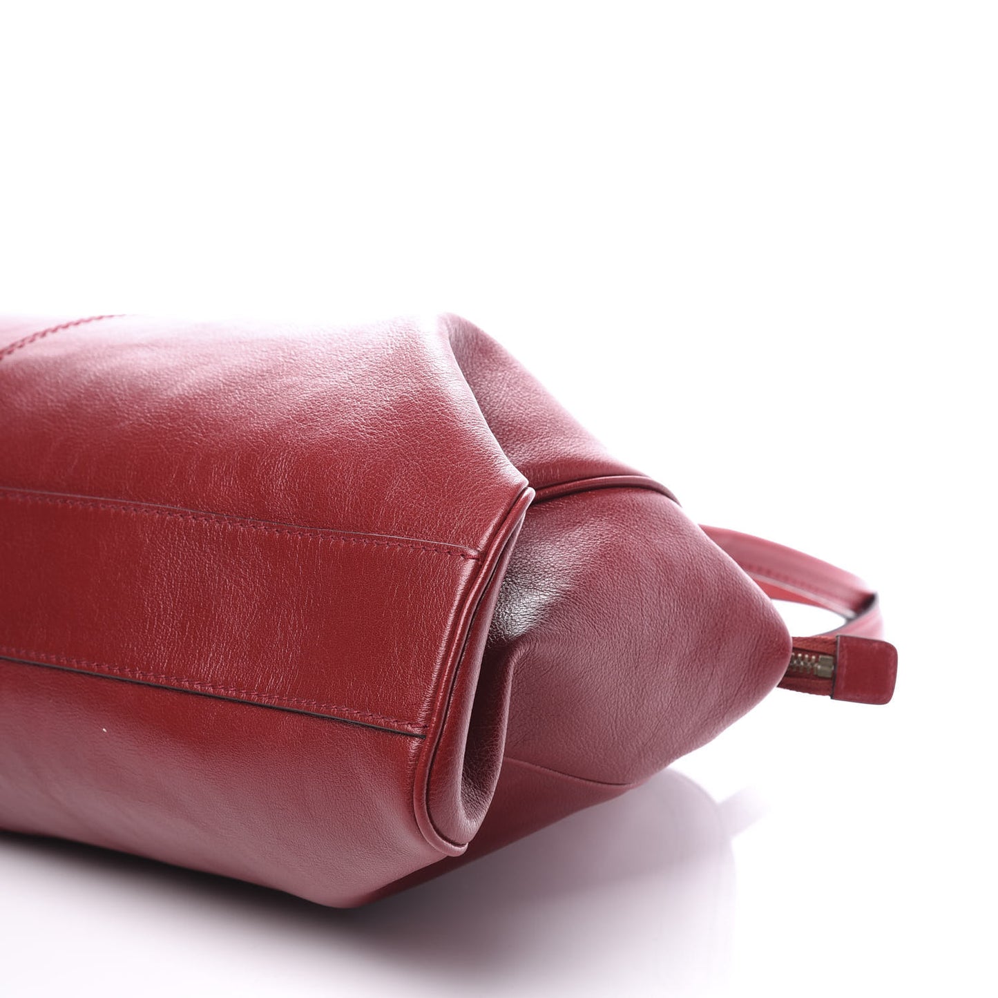 Calfskin Large Re(Belle) Top Handle Bag Red
