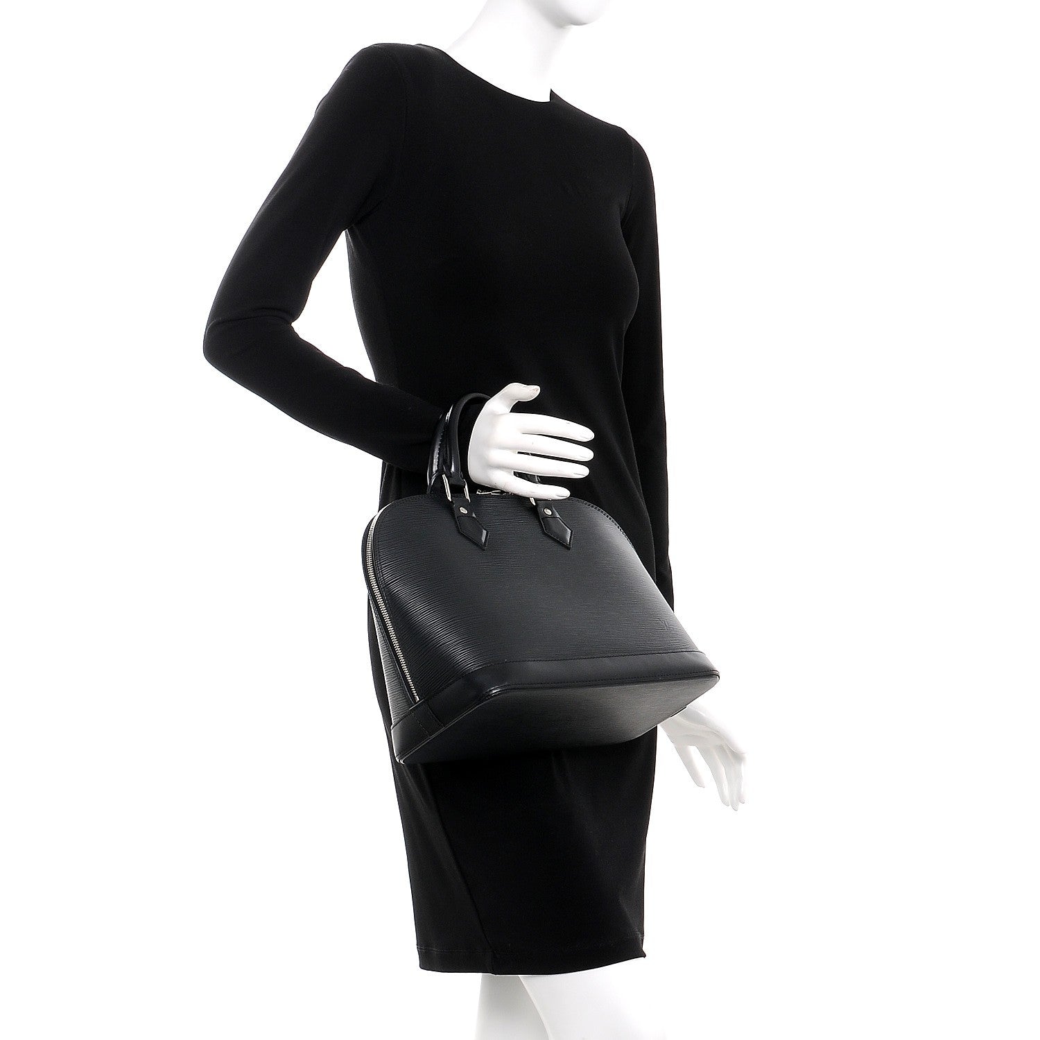 Louis Vuitton Epi Alma PM Black 2 of 8