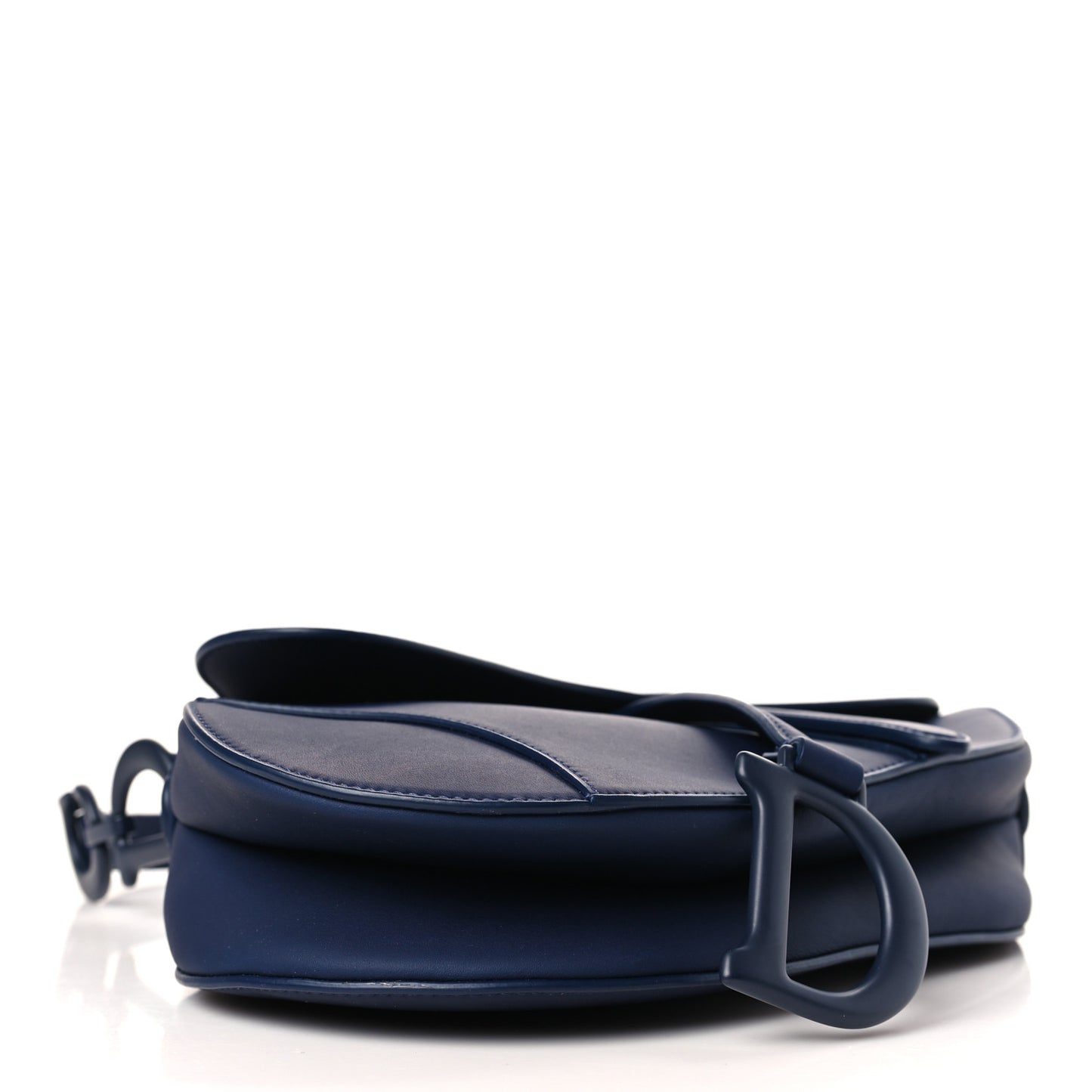 Ultra Matte Calfskin Saddle Bag Blue