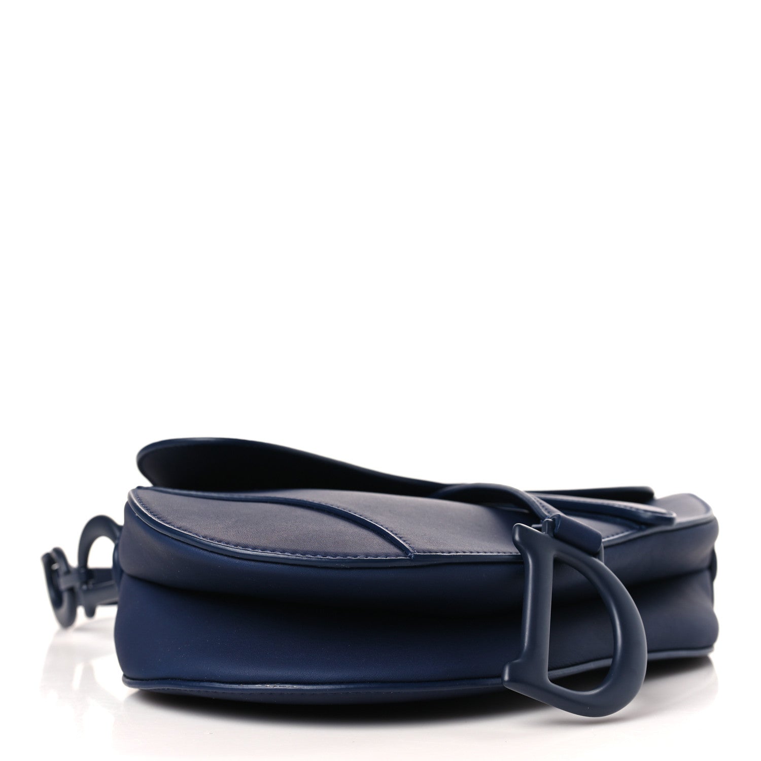 Christian Dior Ultra Matte Calfskin Saddle Bag Blue 4 of 9
