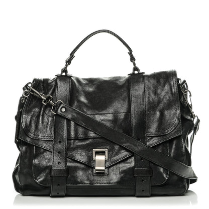 Proenza Schouler Lambskin Large PS1 Satchel Black 1 of 6