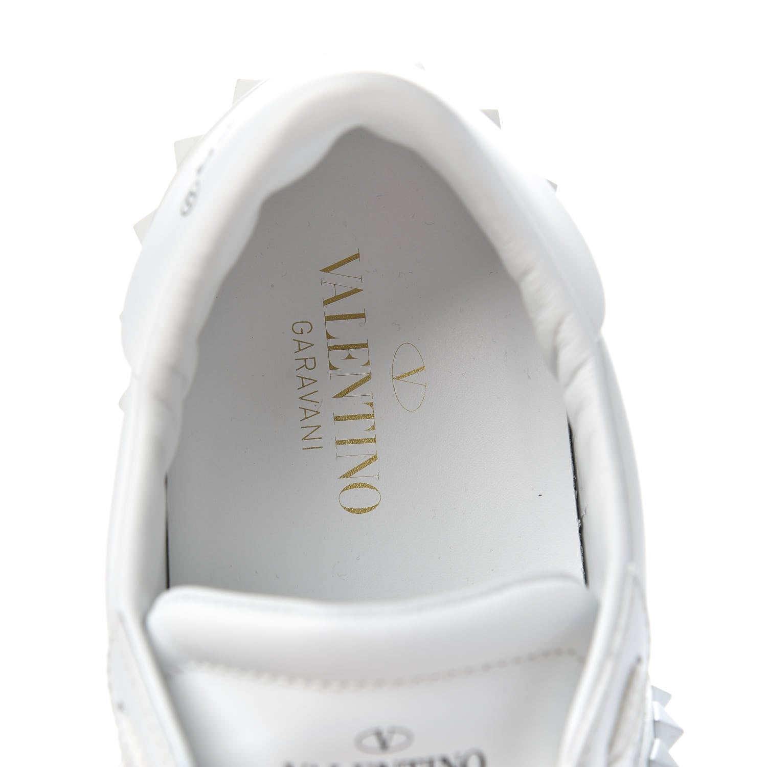 Valentino Garavani X UNDERCOVER Calfskin Womens Untitled Rockstud Open Sneakers 41 White 7 of 10