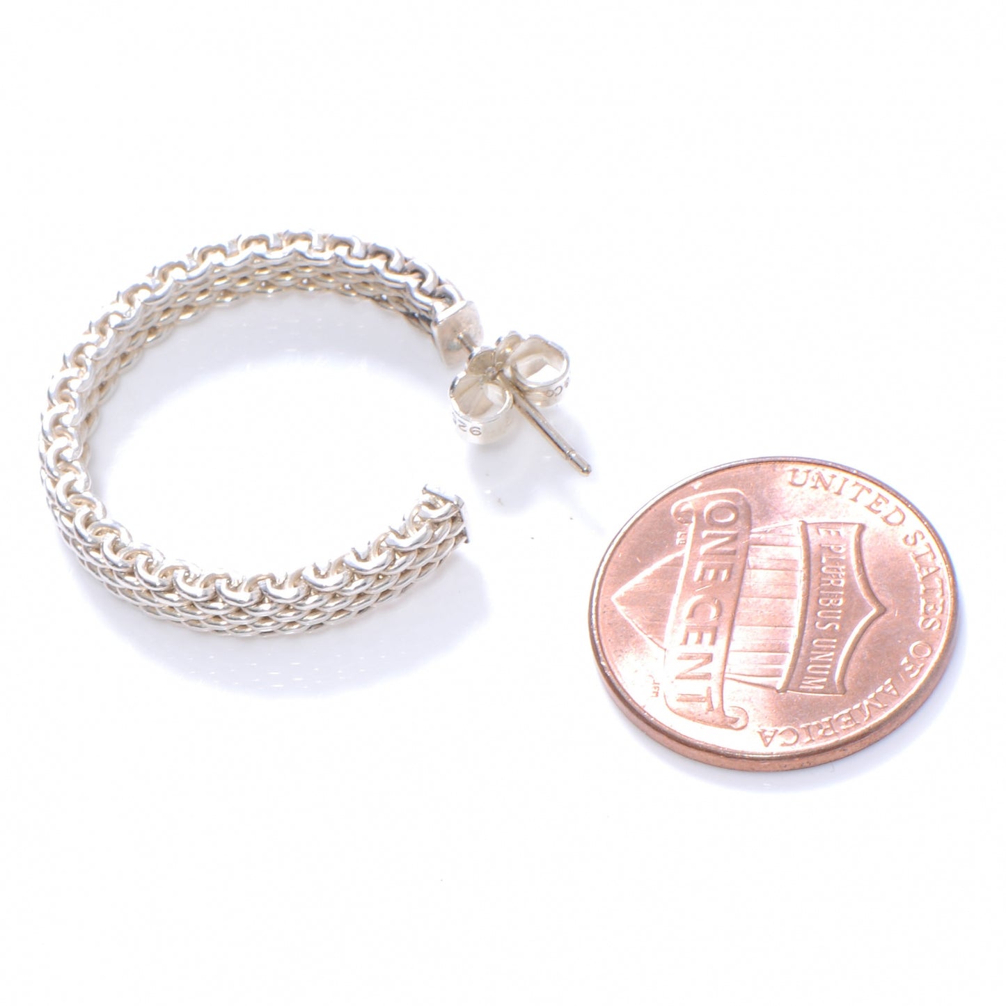 Sterling Silver Small Somerset Hoop Earrings