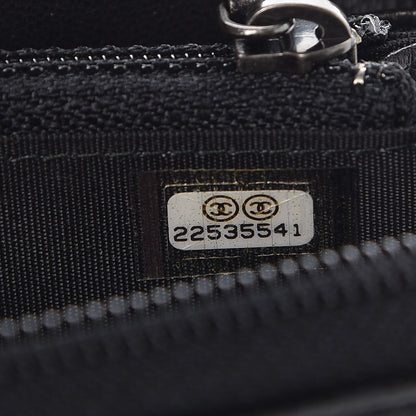 Chanel Caviar Quilted Boy Small Zip Around Wallet Black 7 of 9