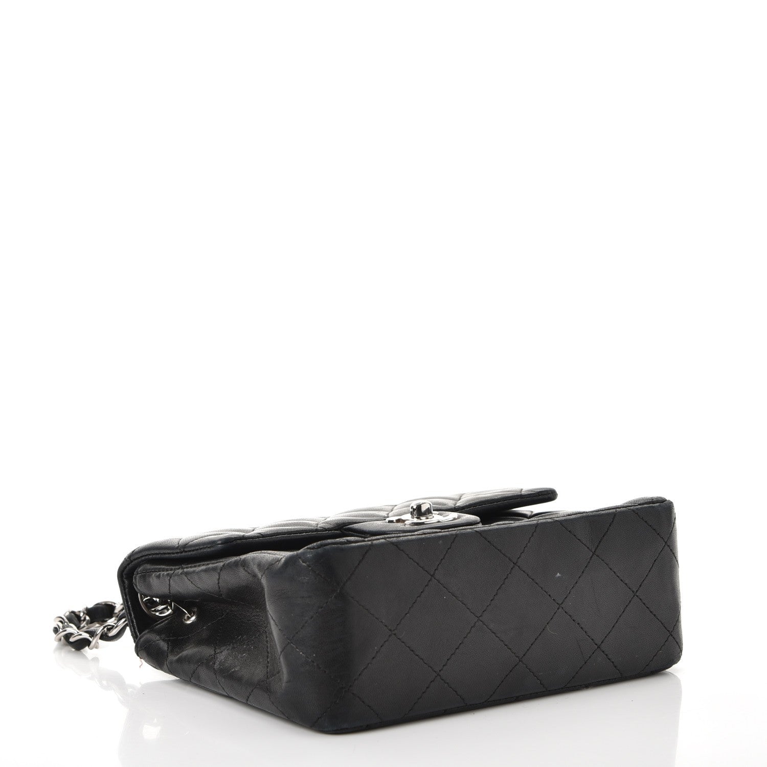 Chanel Lambskin Quilted Mini Square Flap Black 4 of 11