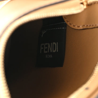 Fendi Vitello Grace Matte 3 Pocket Mini Crossbody Bag Miele Scuro 8 of 12