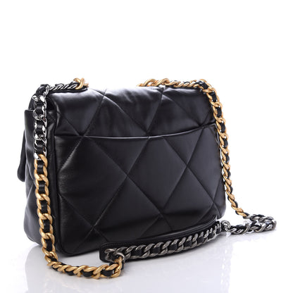 Chanel Lambskin Quilted Large Chanel 19 Flap Black 3 of 11
