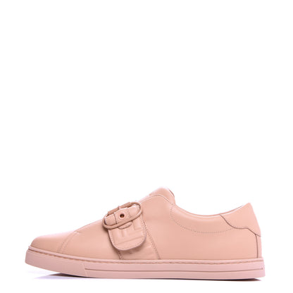 Fendi Vitello FF Embossed Womens Slip On Sneakers 41 Pink Burb 1 of 10
