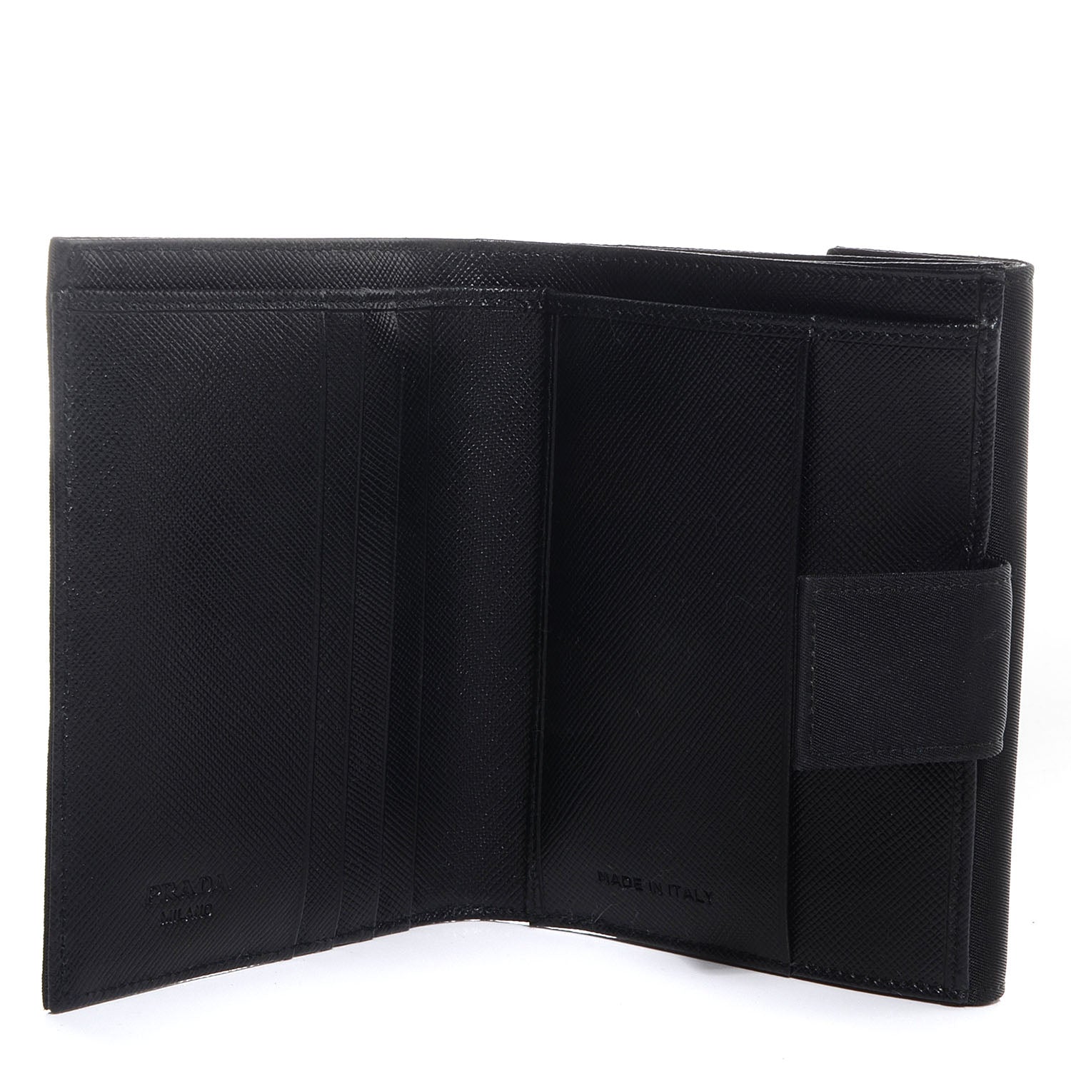 Prada Tessuto Nylon French Wallet Nero Black 8 of 12