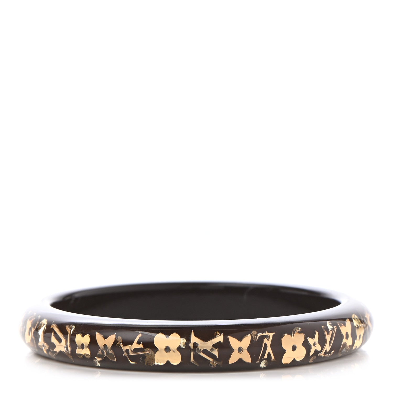 Louis Vuitton Resin Swarovski Inclusion Bracelet PM Marron 1 of 4