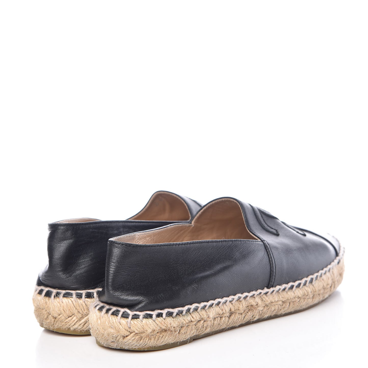 Lambskin CC Espadrilles 38 Black
