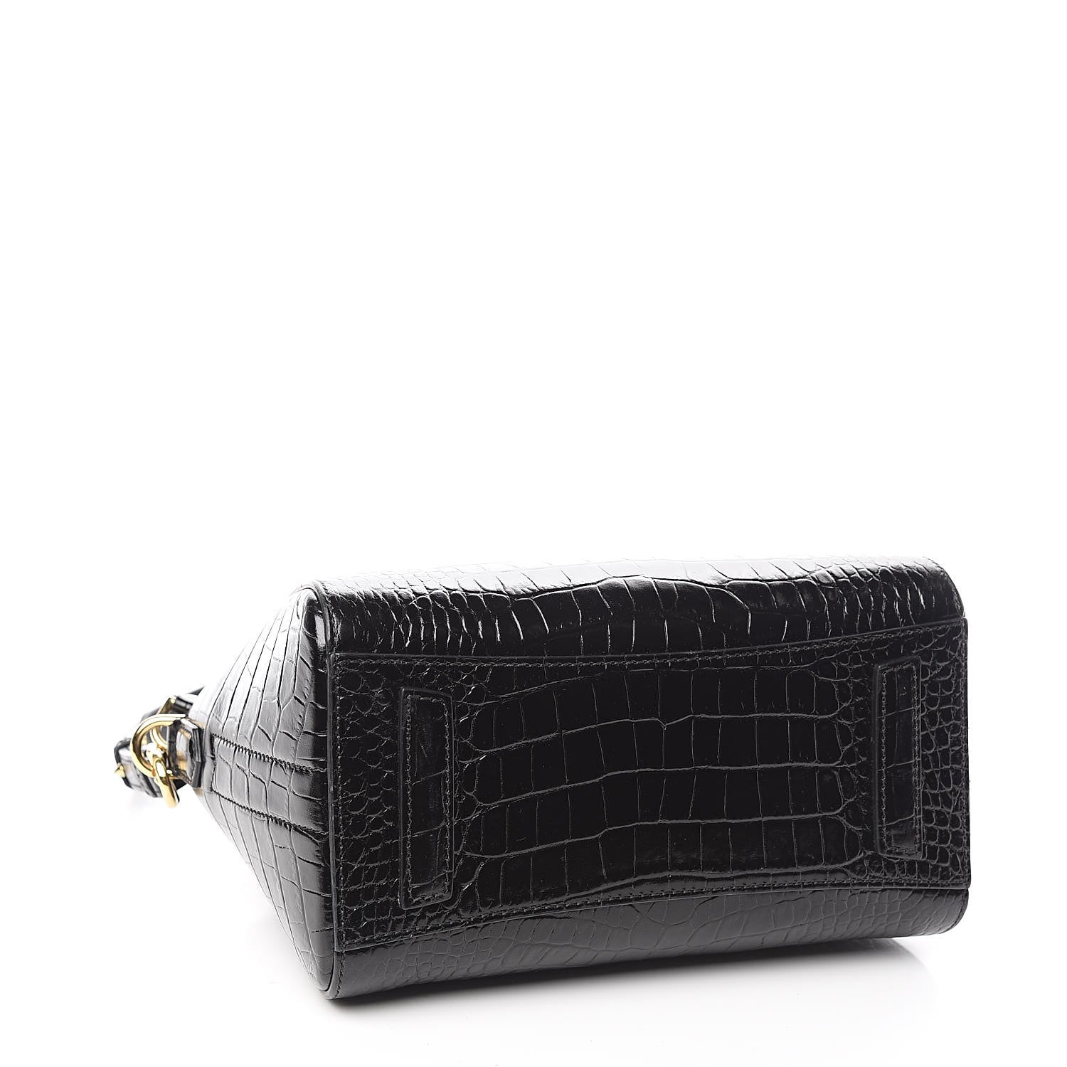 Givenchy Calfskin Crocodile Embossed Mini Antigona Black 4 of 11