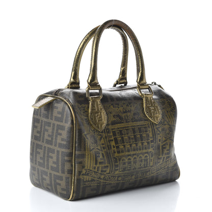 Fendi Zucca Spalmati Palazzo Print Forever Boston Tabacco 3 of 10