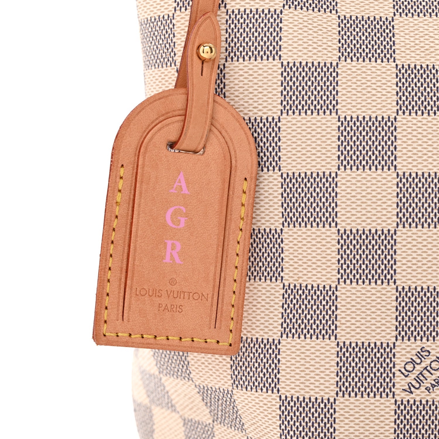 Louis Vuitton Damier Azur Graceful PM Rose Ballerine 10 of 12