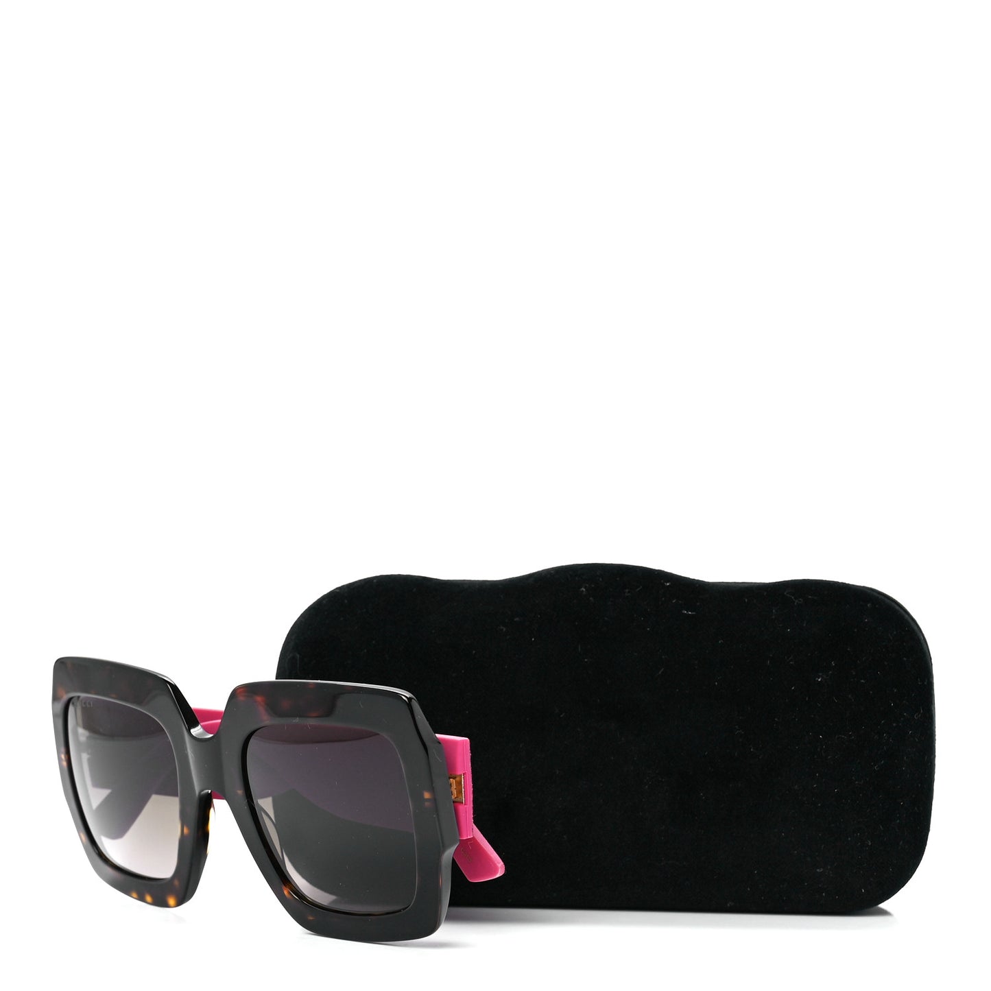 Square Frame GG0102S Sunglasses Glitter Pink Multi