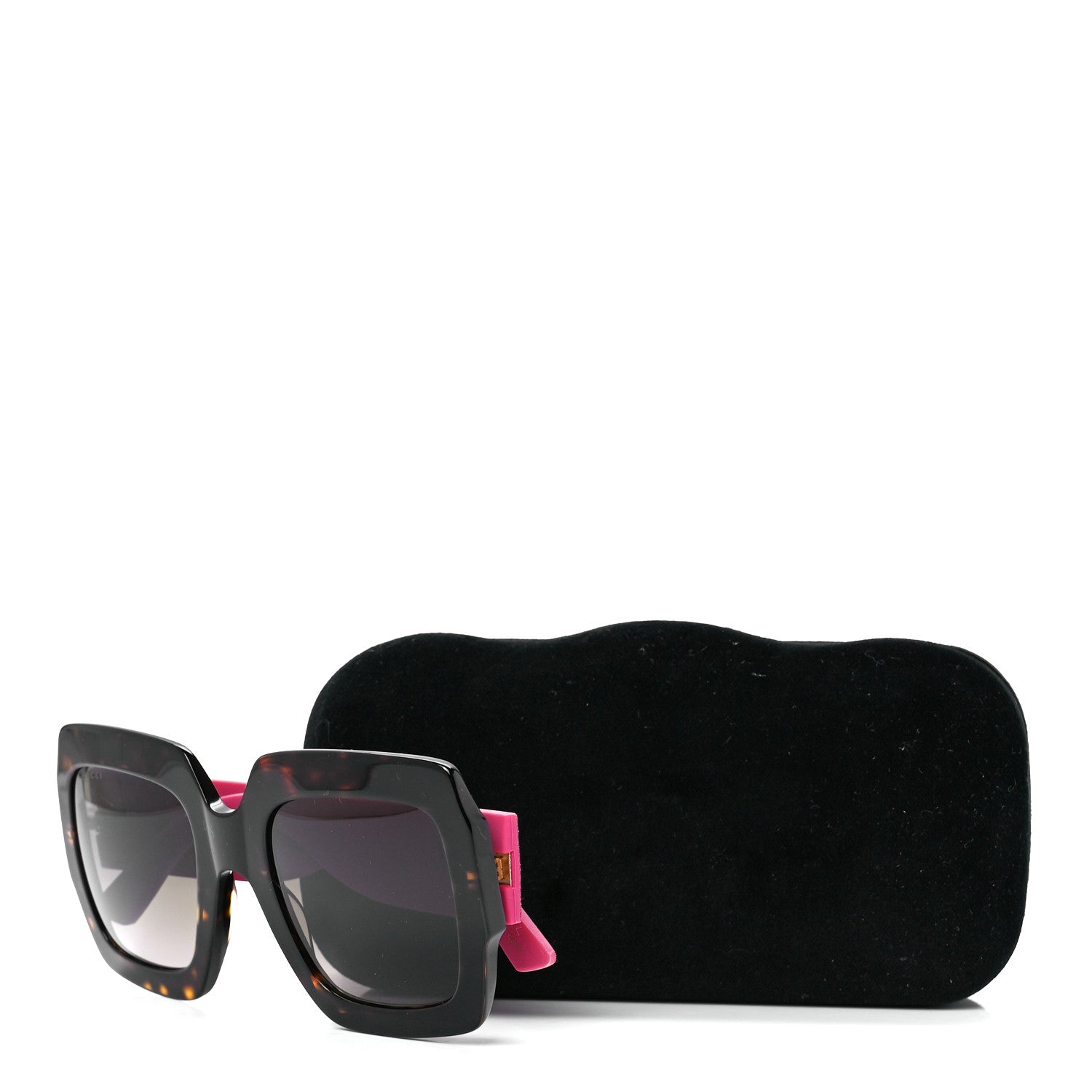 Gucci Square Frame GG0102S Sunglasses Glitter Pink Multi 9 of 9