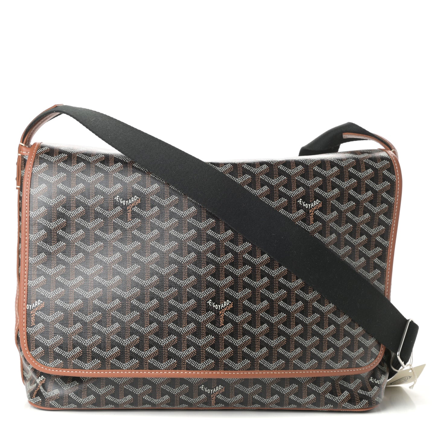 Goyardine Capetien Messenger Bag Black Gold