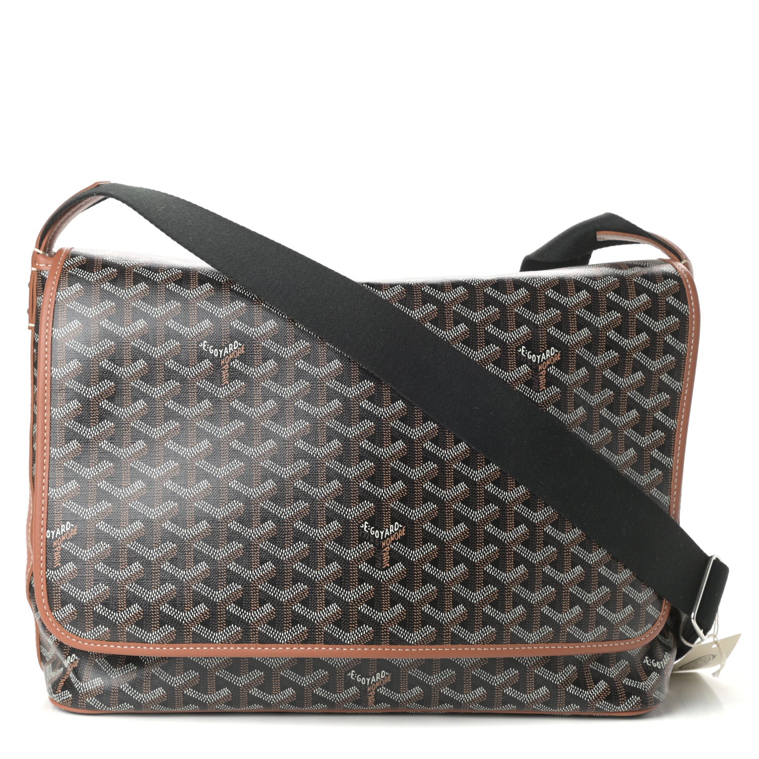 Goyard Goyardine Capetien Messenger Bag Black Gold 1 of 9