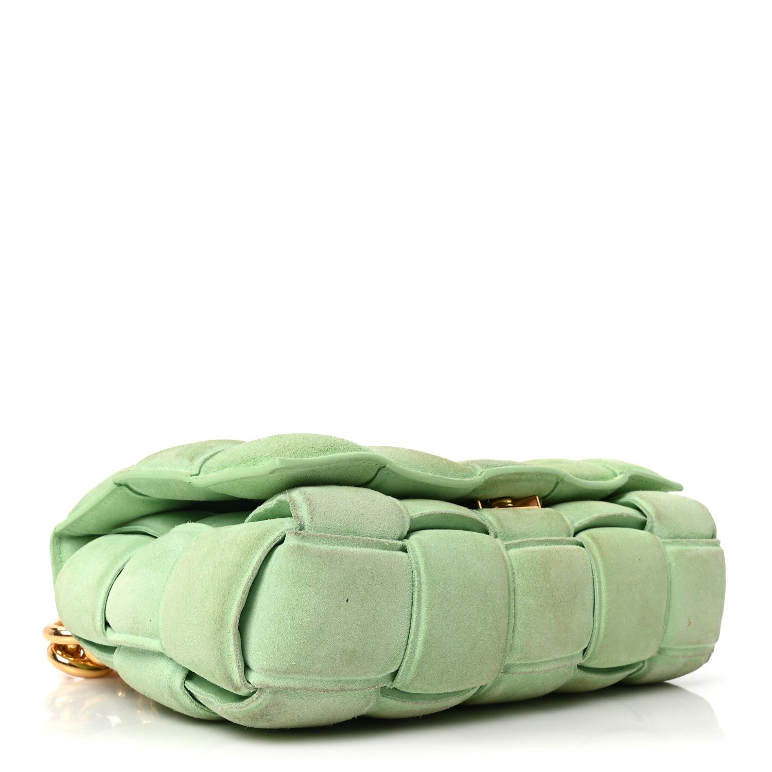 Bottega Veneta Suede Maxi Intrecciato Padded Chain Cassette