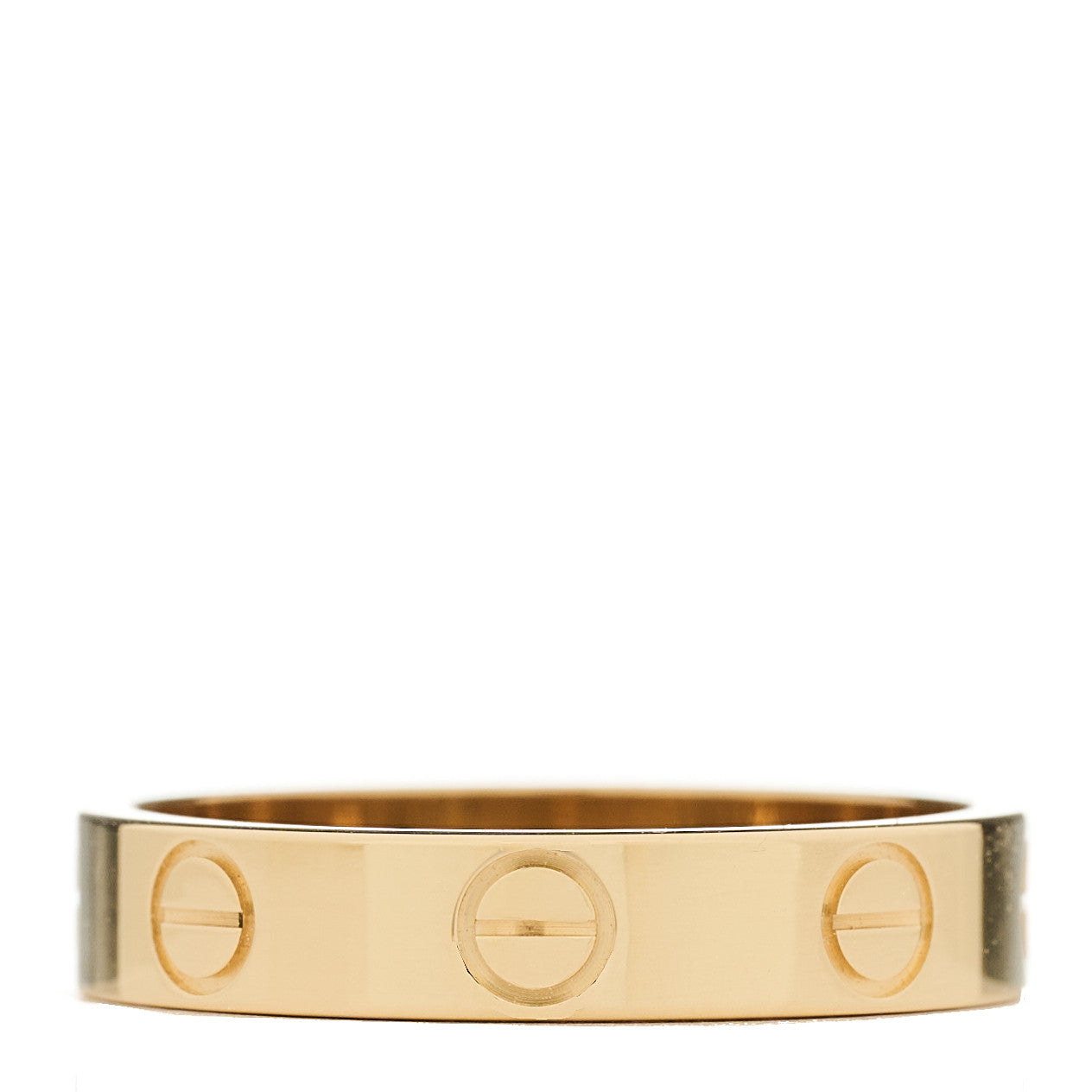 Cartier 18K Yellow Gold 3.5mm LOVE Wedding Band Ring  50 5.25 1 of 5