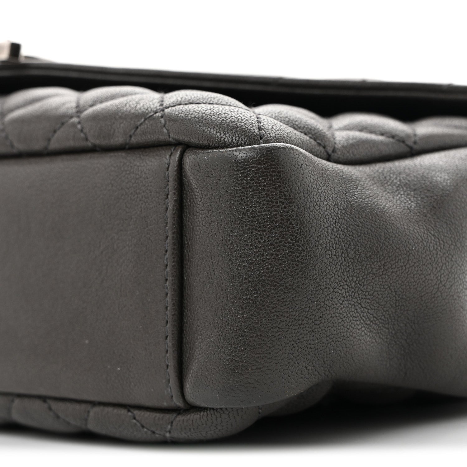 Saint Laurent Sheepskin Tri-Quilt Monogram Medium College Bag Coal 10 of 12
