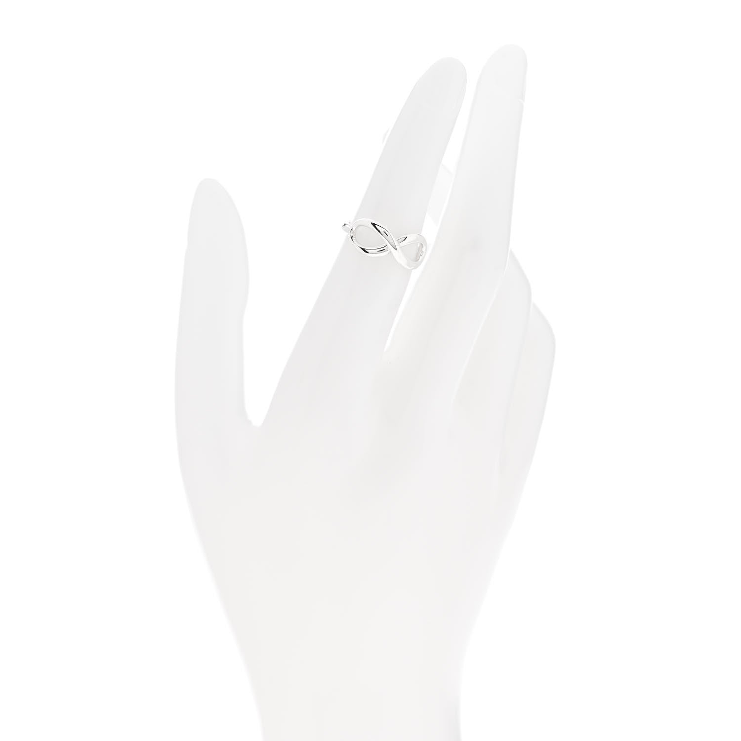 Tiffany Sterling Silver Infinity Ring 48 4.5 2 of 4