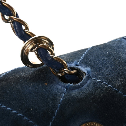 Chanel x Pharrell Williams Suede Lambskin XXL Flap Bag Navy 13 of 14